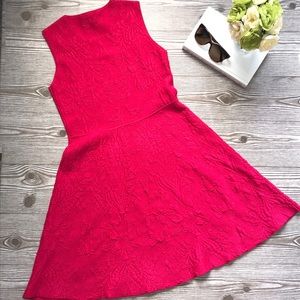 Eliza J Pink Fit and Flare Dress